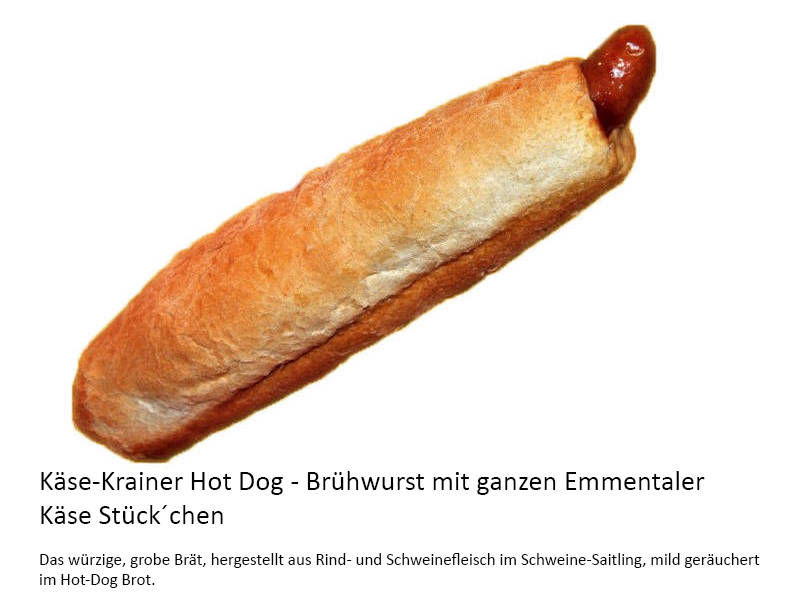 Käsekrainer Hot Dog